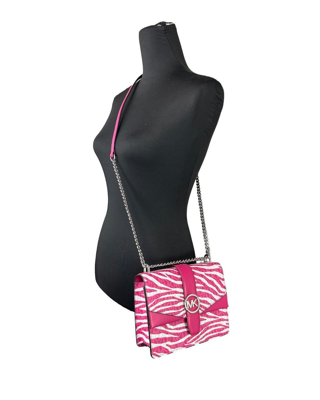 Michael Kors Pink Greenwich Small Flap Shoulder Crossbody Bag