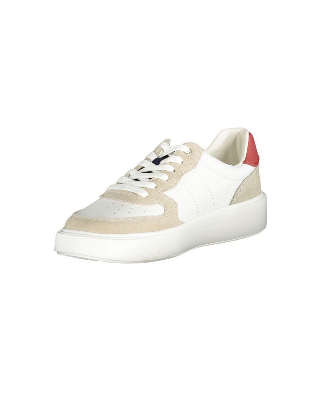 Blauer White Polyester Sneaker for men