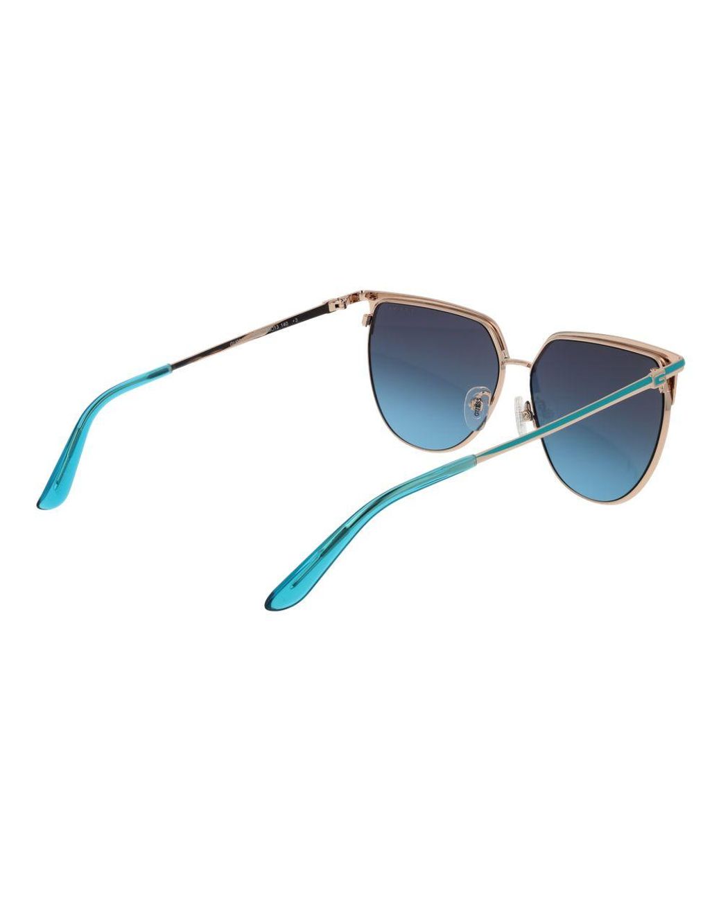 Guess Blue Gold Metal Sunglasses