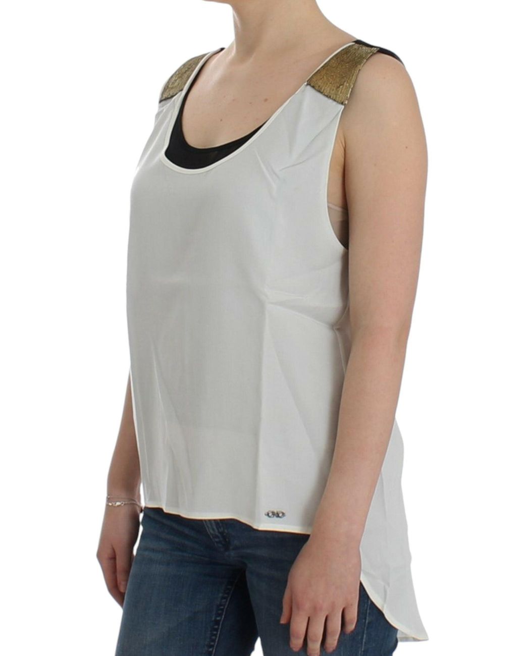 CoSTUME NATIONAL Gray Sleeveless Tops