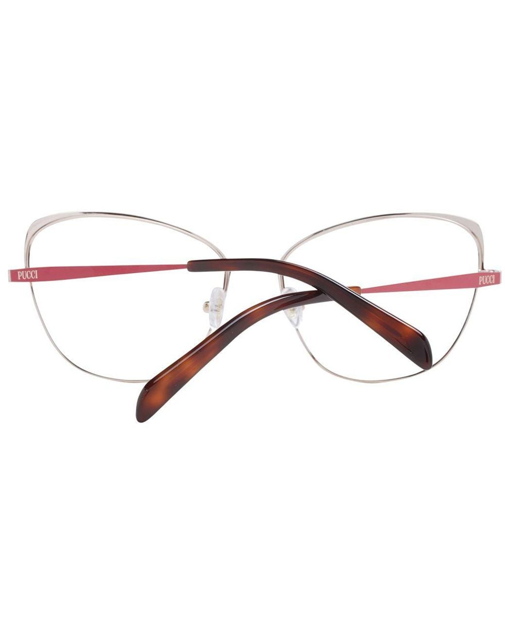 Emilio Pucci Metallic Red Metal Glasses (frames)