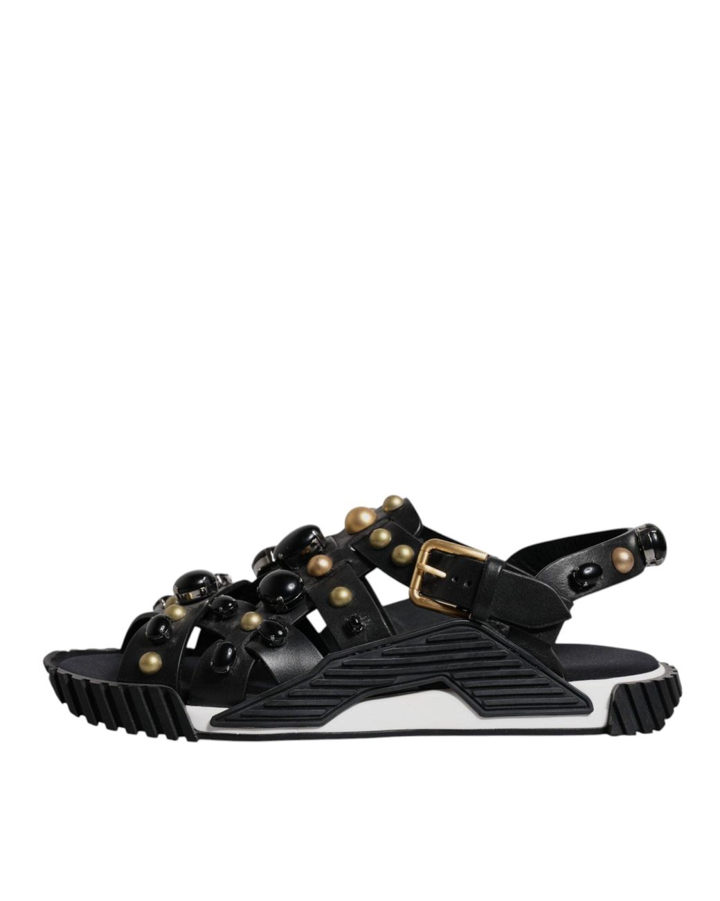 Dolce & Gabbana Black Flat Sandals for men