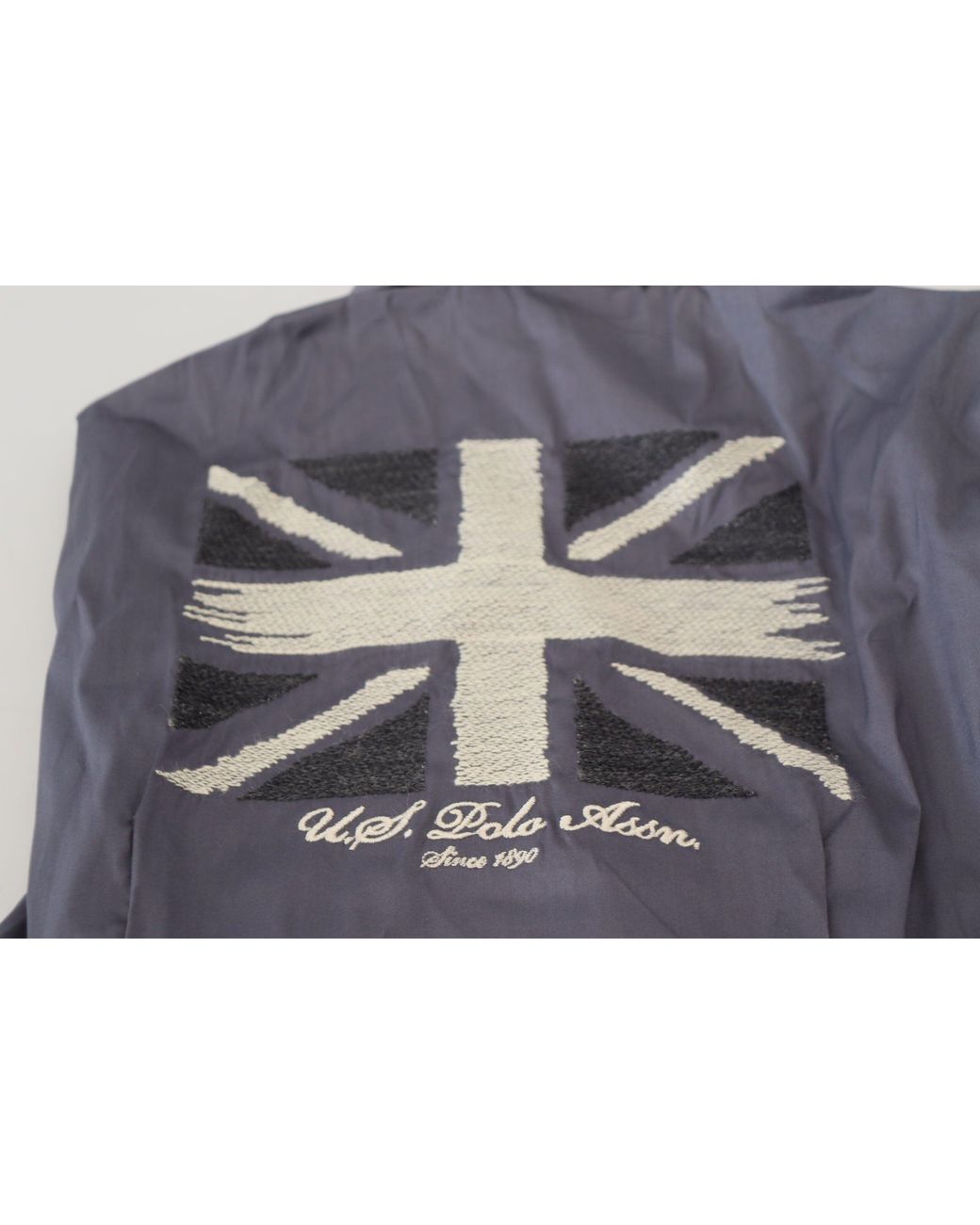 U.S. POLO ASSN. Blue Printed Long Sleeves Colla Top