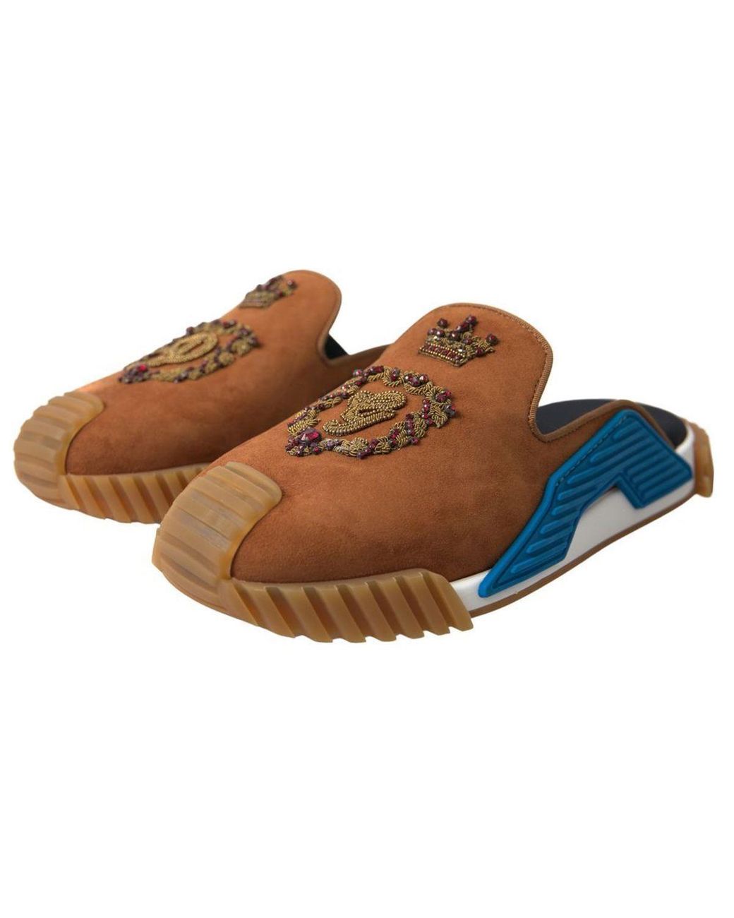 Dolce & Gabbana Blue Elegant Ns1 Slide Sandals for men