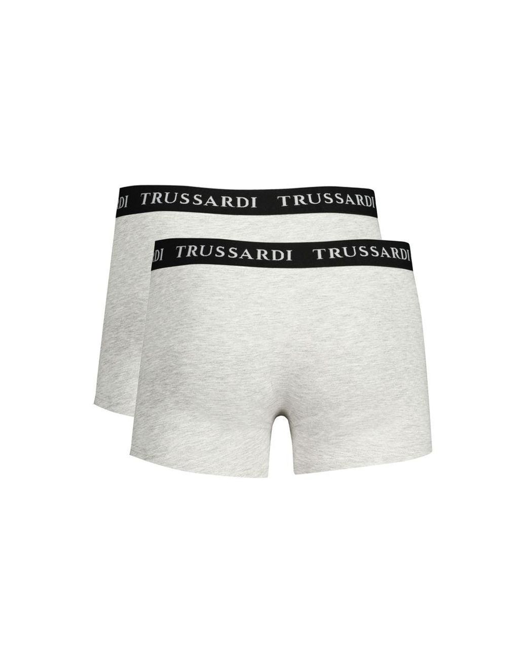 Trussardi Gray Cotton Underwear for men