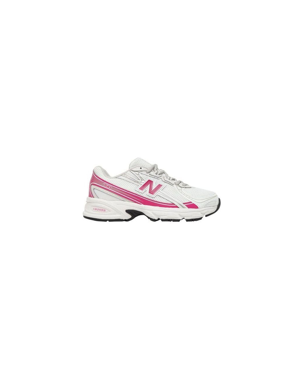 New Balance Pink White Synthetic Athletic Sneakers