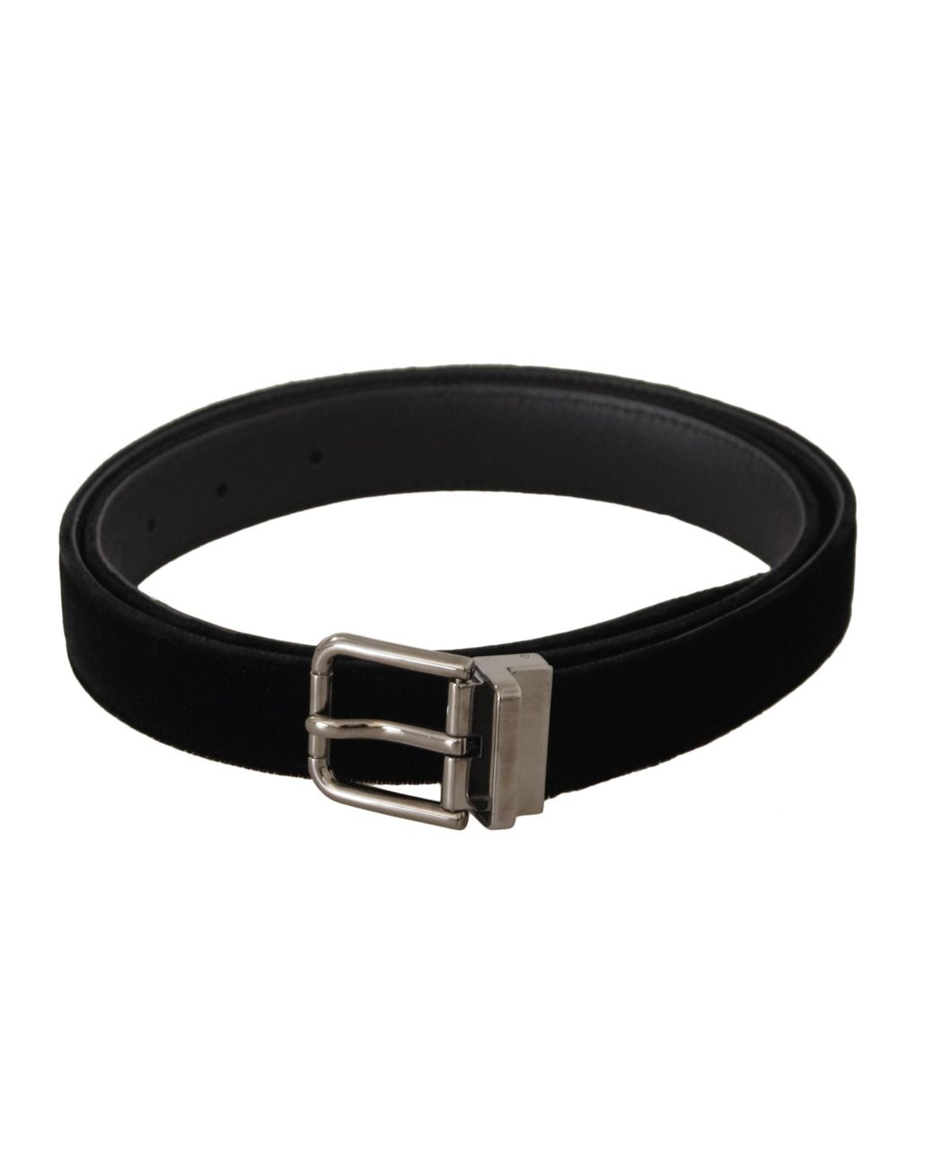 Dolce & Gabbana Black Velvet Belt for men