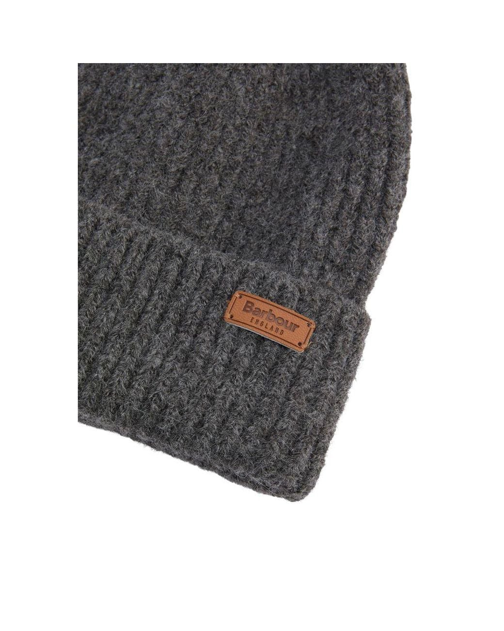 Barbour Gray Polyester Beanie