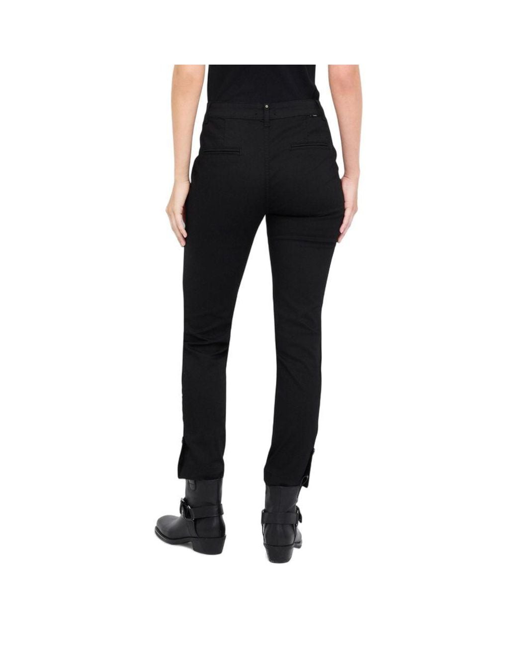 Liu Jo Black Cotton Dress Pants