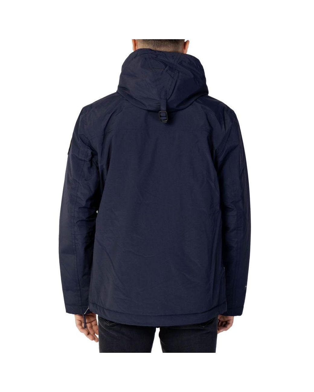 Napapijri Blue Polyester Shell Jacket for men