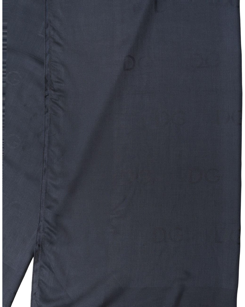 Dolce & Gabbana Dark Blue Modal Frayed Edge Lace Stole Scarf for men