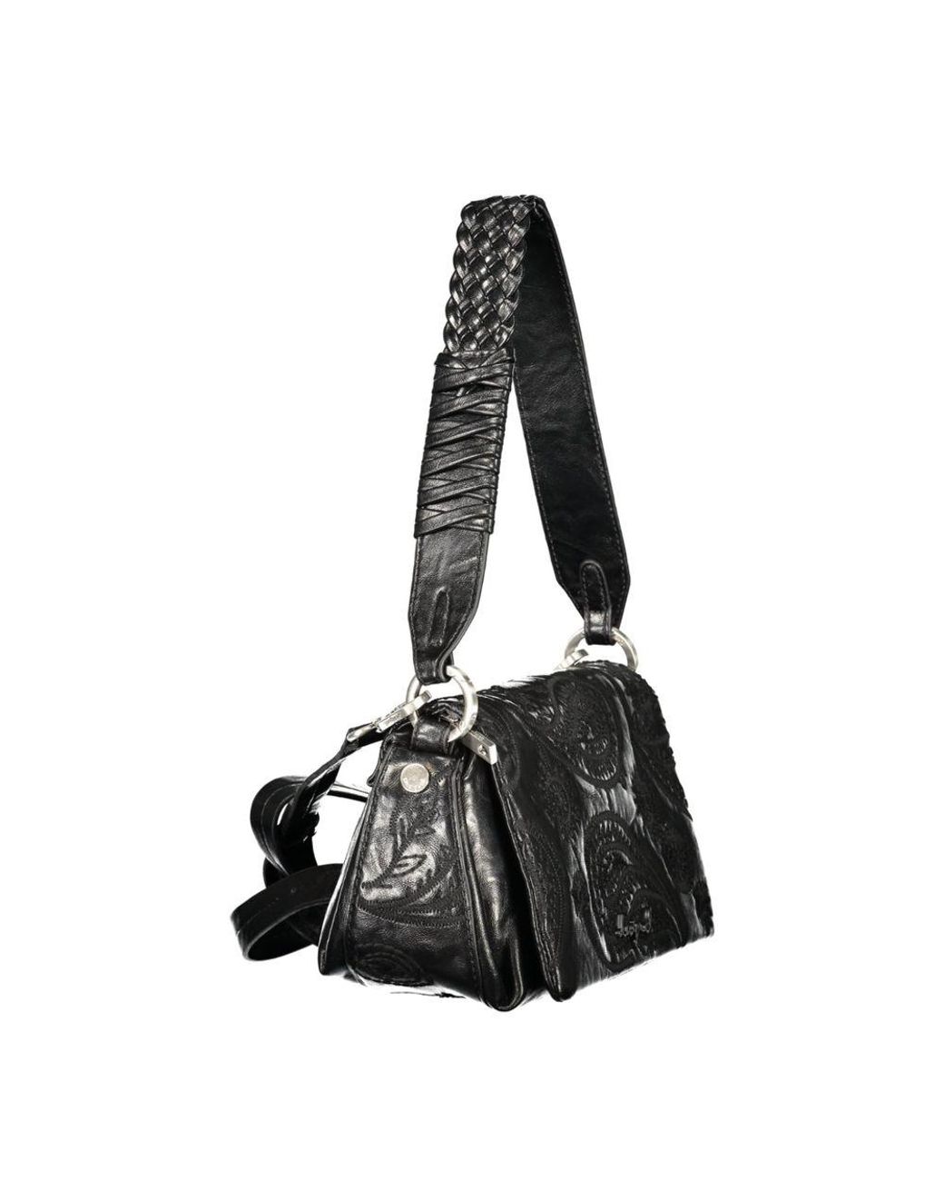 Desigual Black Polyurethane Bag
