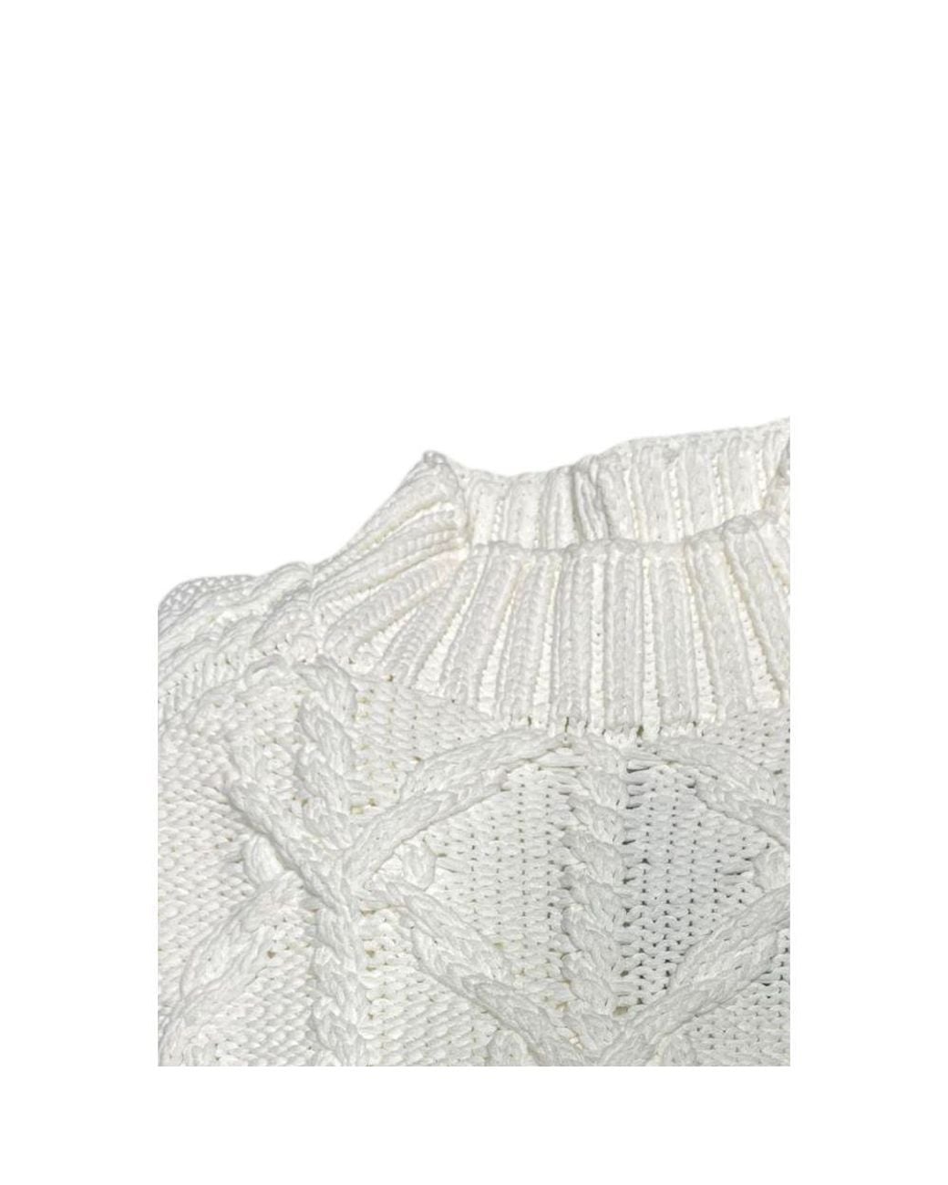 Malo White Cotton Men's Sweater for men