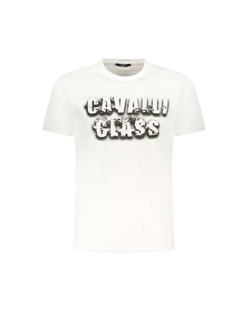 Roberto Cavalli White Cotton T-Shirt for men