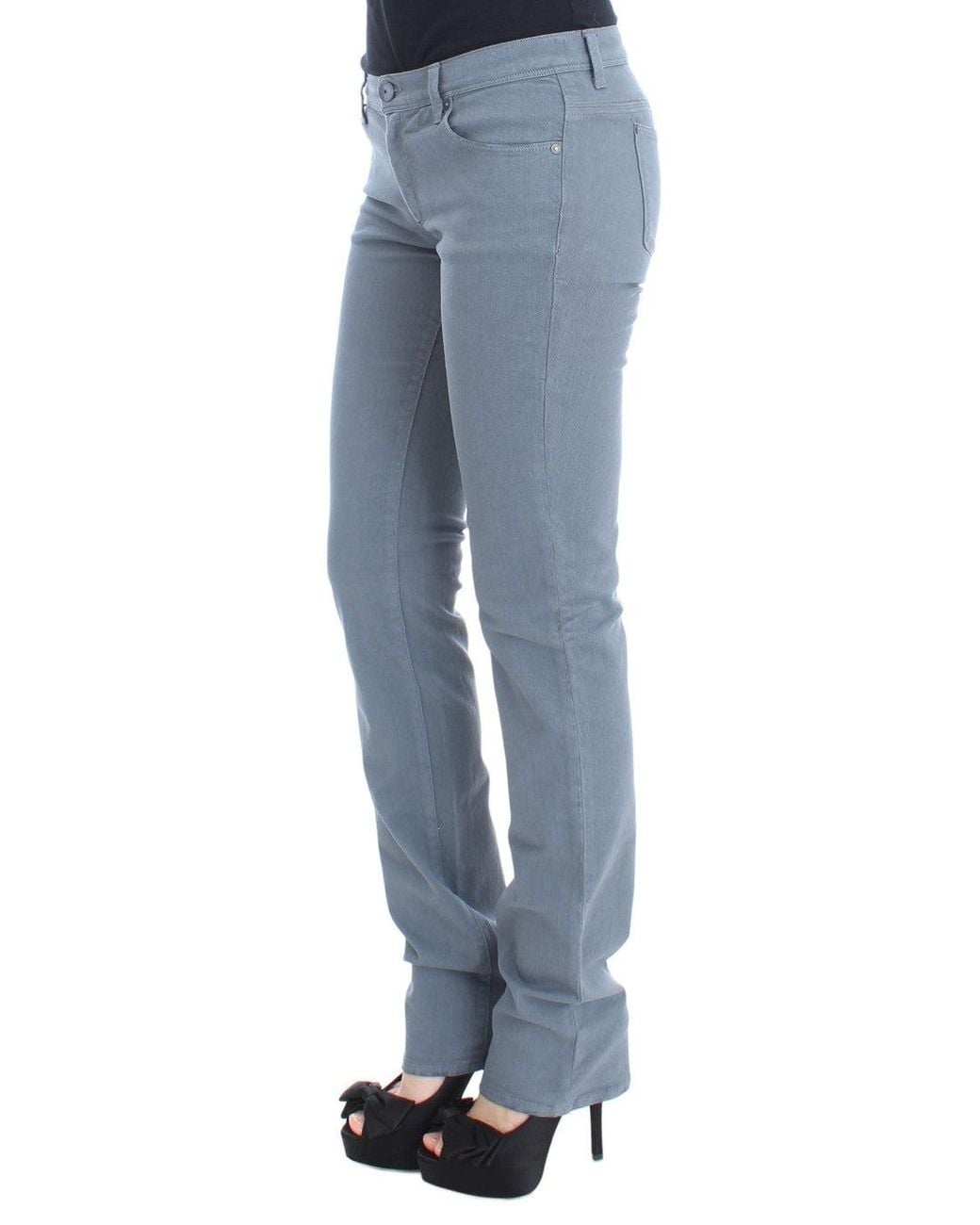 Ermanno Scervino Blue Chic Slim Fit Bootcut Denim Indulgence