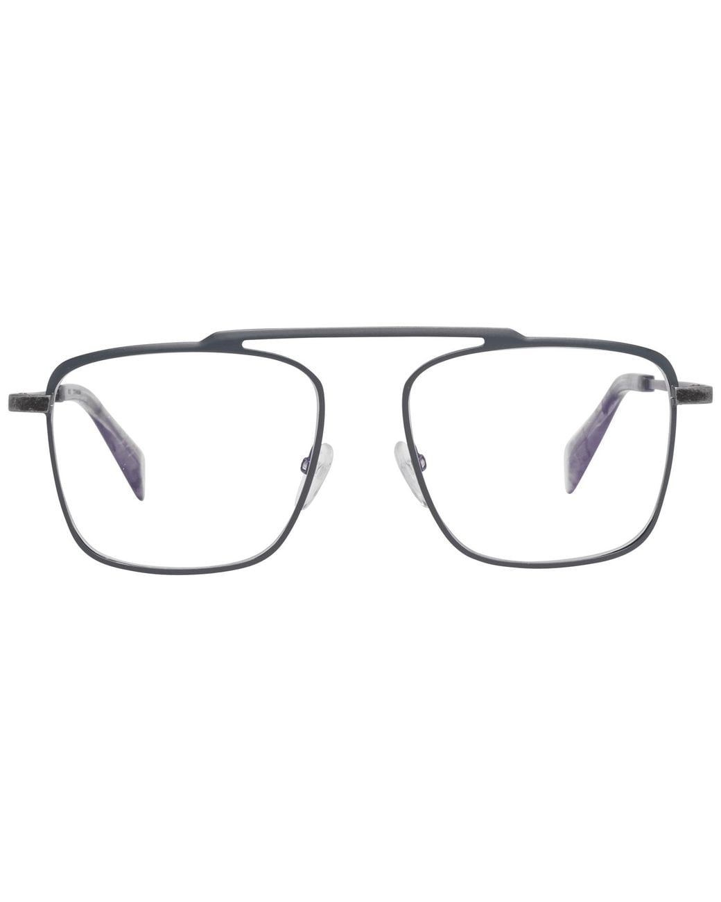 Yohji Yamamoto Brown Gray Optical Frames for men