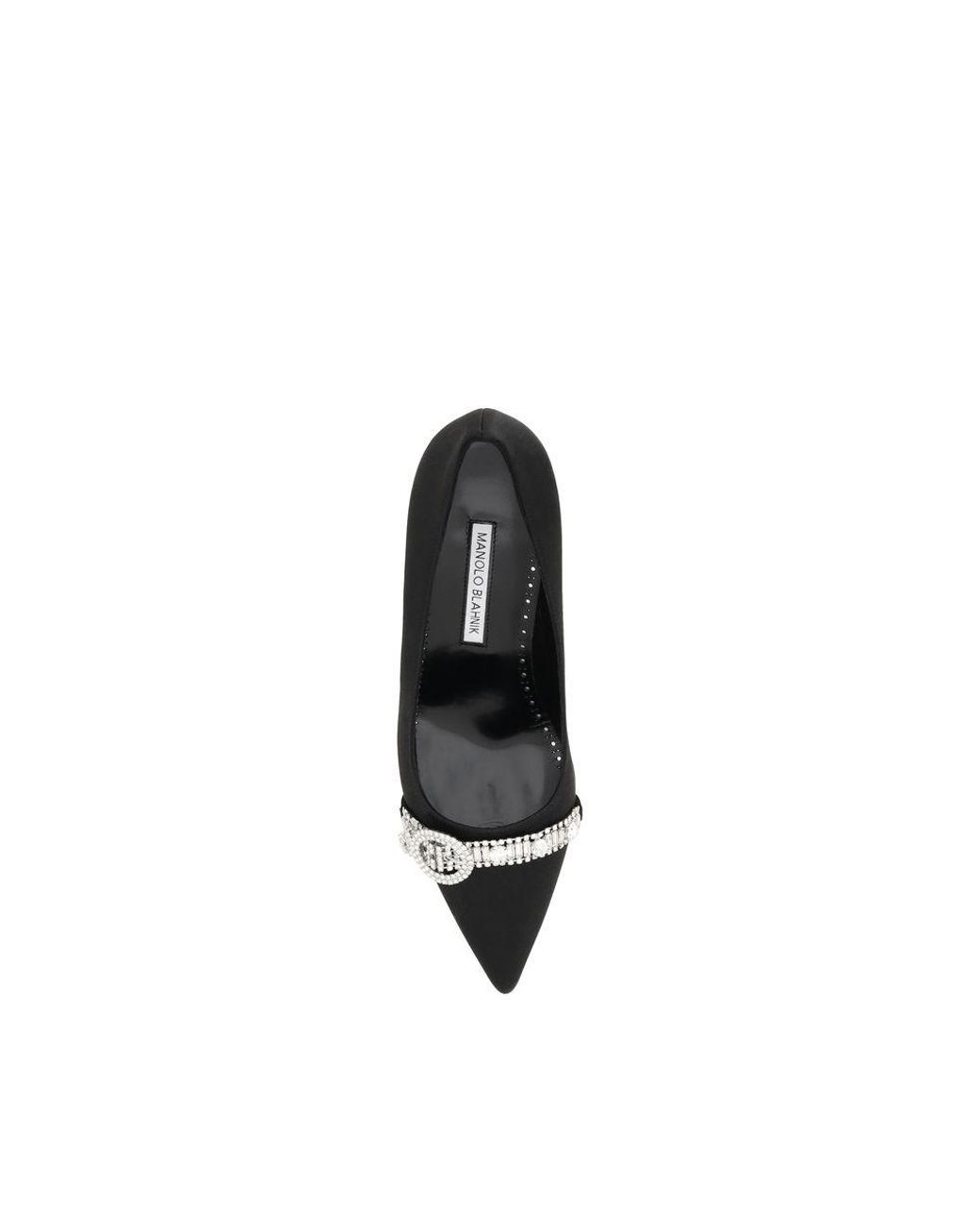 Manolo Blahnik Black Asapump Satin Pumps for men
