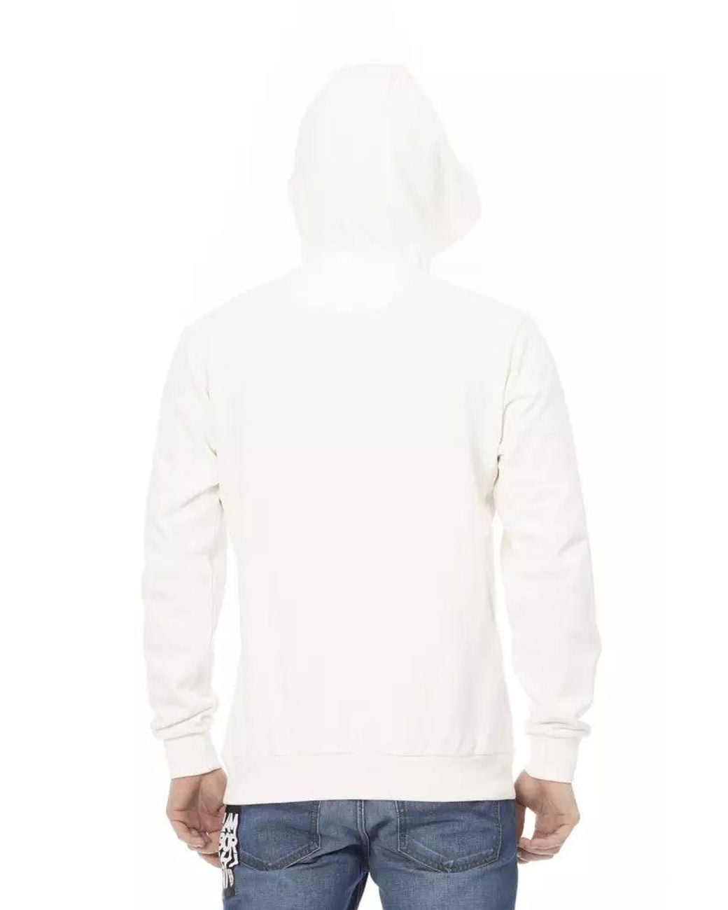 Automobili Lamborghini White Sleek Lamborghini Hoodie With Logo Sleeve for men