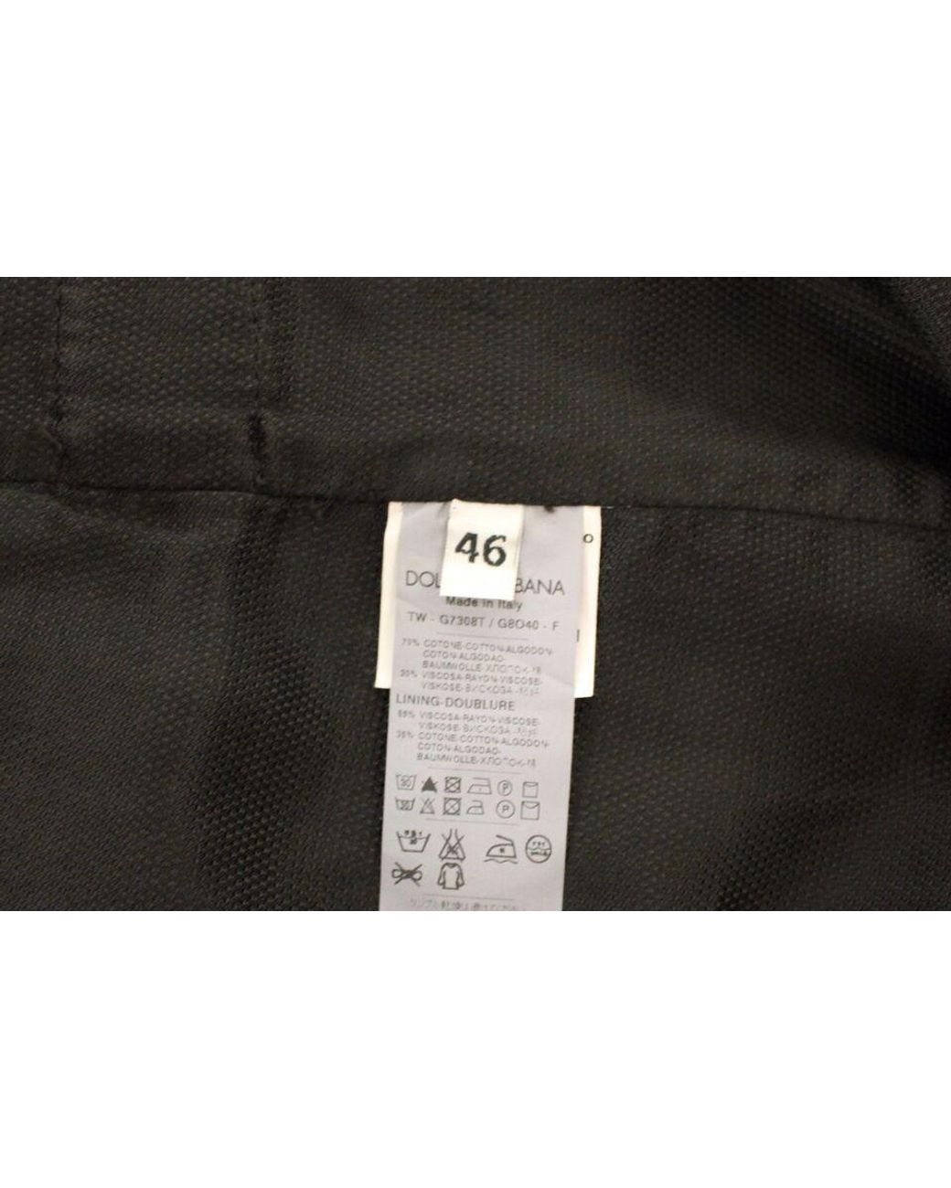 Dolce & Gabbana Blue Black Cotton Viscose Dress Vest Blazer for men