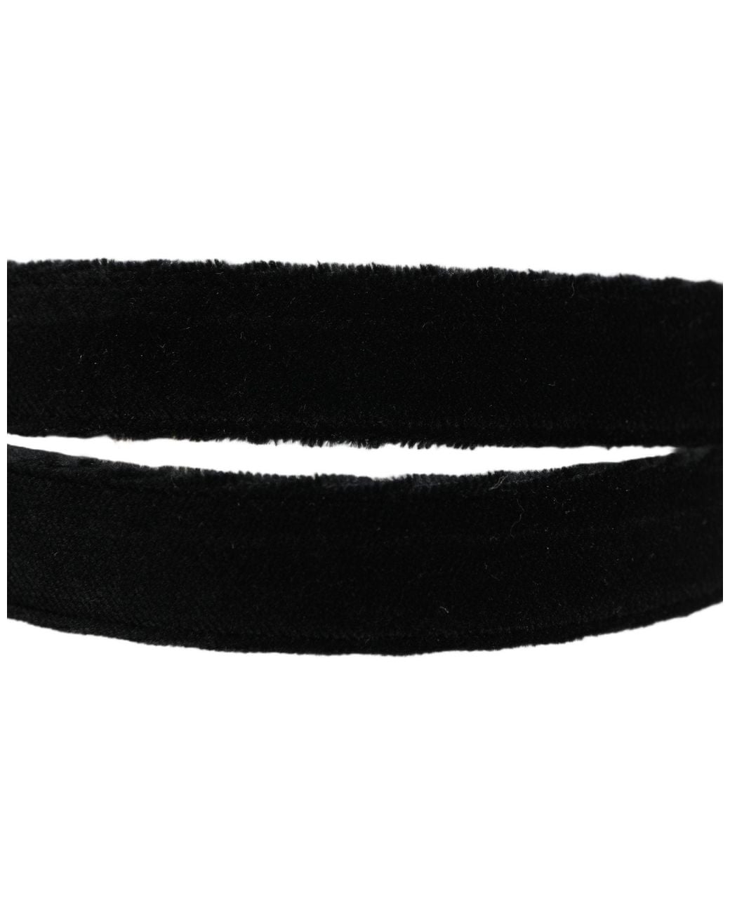 Dolce & Gabbana Black Velvet Tone Metal Buckle Belt Leather for men