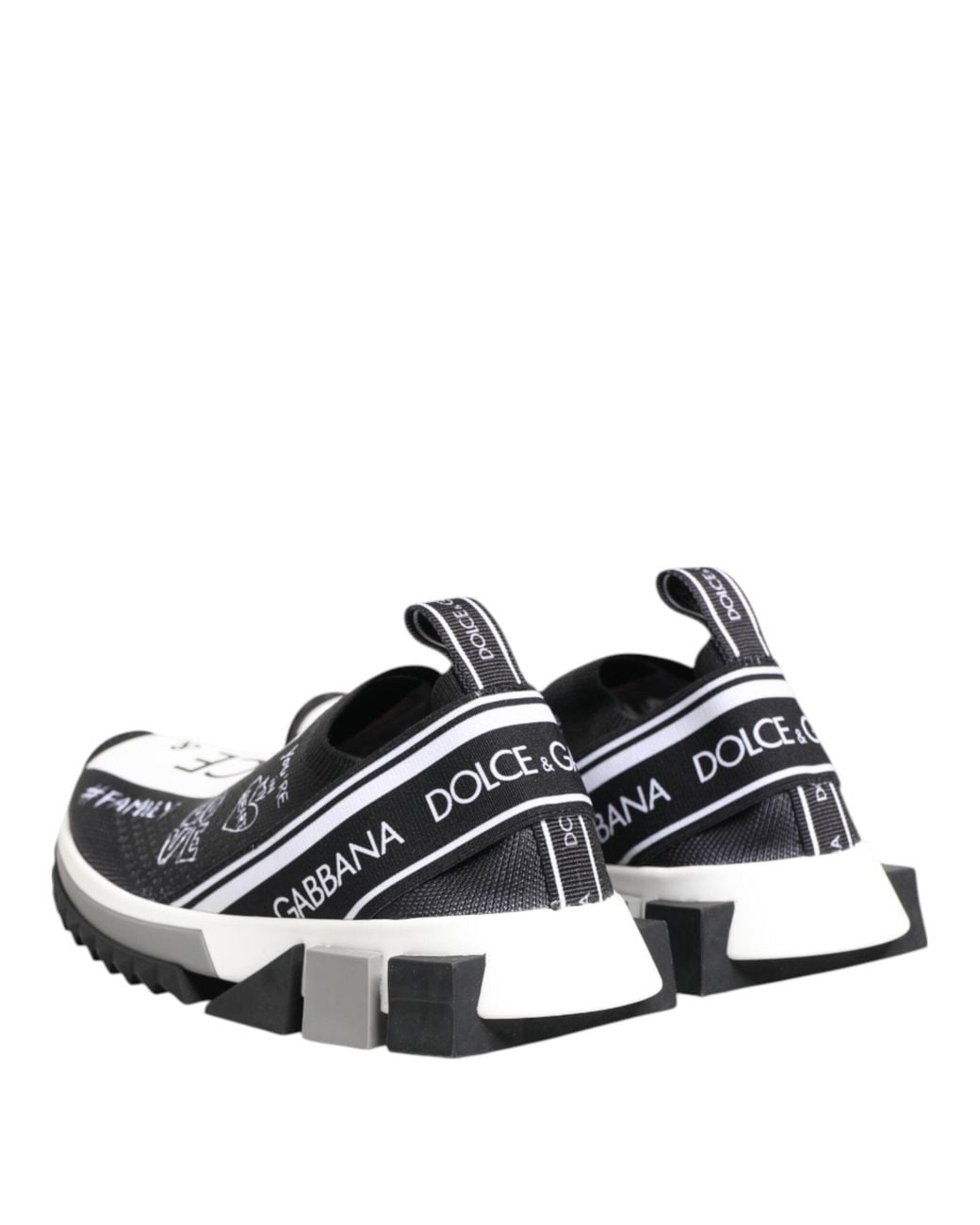 Dolce & Gabbana White Slipon Sneakers