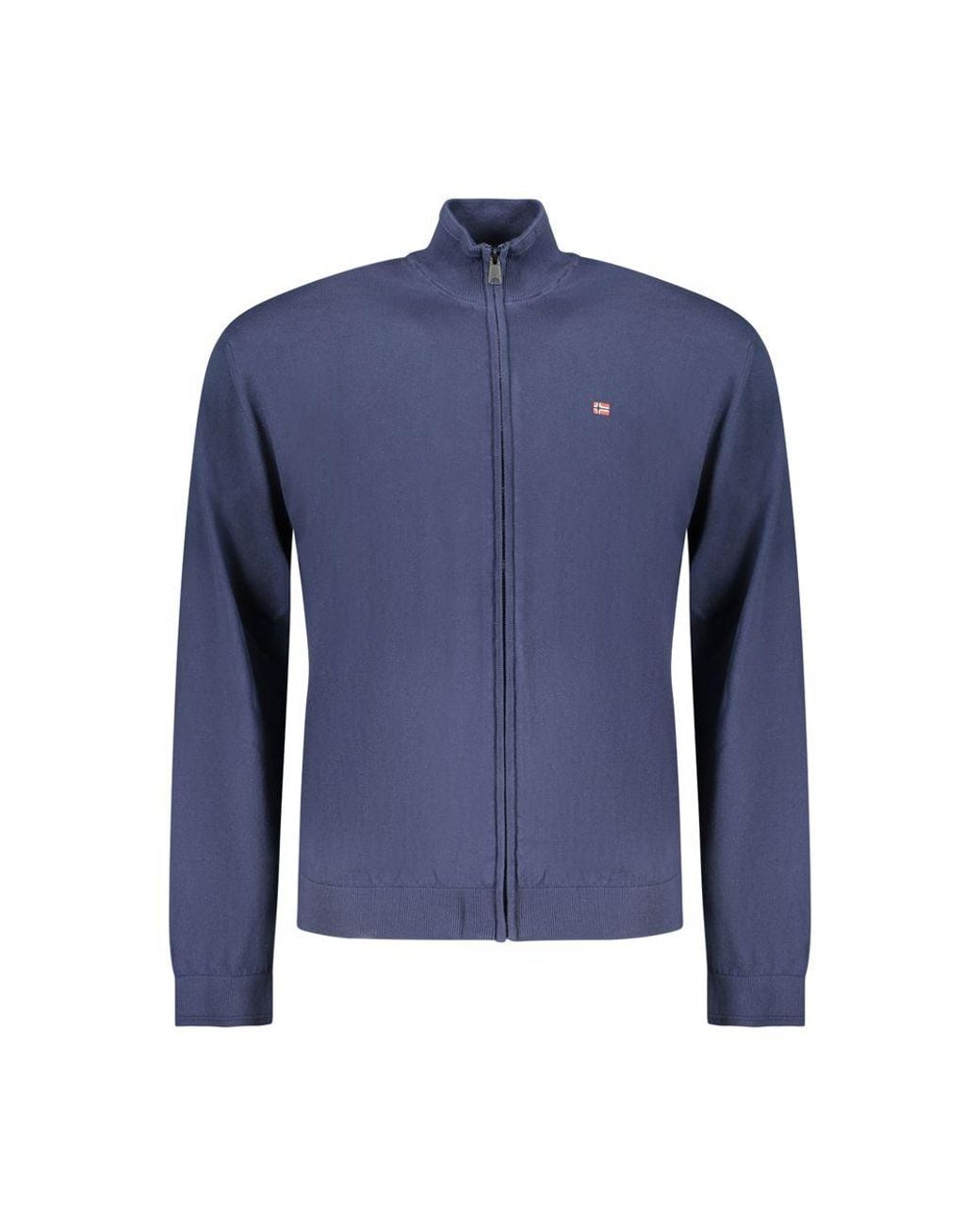 Napapijri Blue Cotton Men Cardigan for men