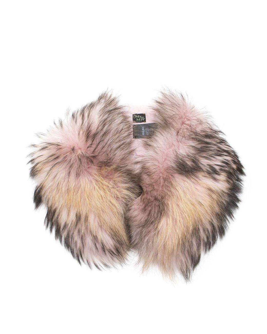 MR & MRS Pink Multicolor Polyester Scarf