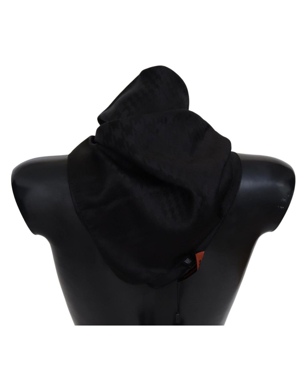 Missoni Black Wool Knit Neck Wrap Shawl Scarf for men