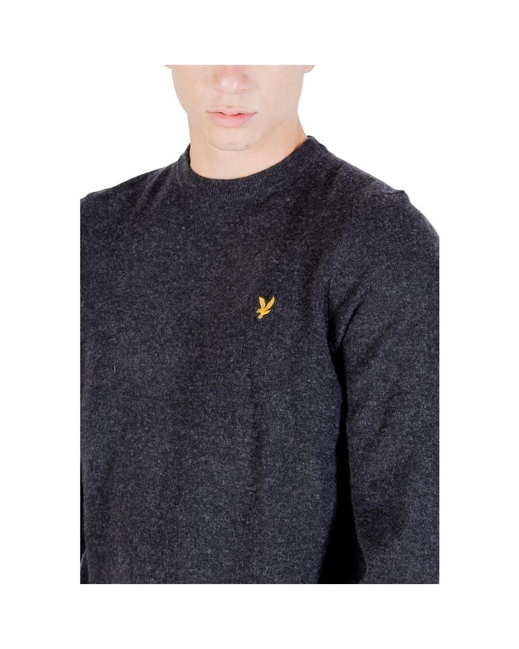 Lyle & Scott Blue Black Nylon Sweatshirt for men