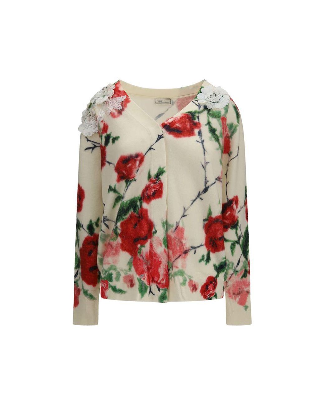Blumarine Pink Wool Oves Aries Cardigan
