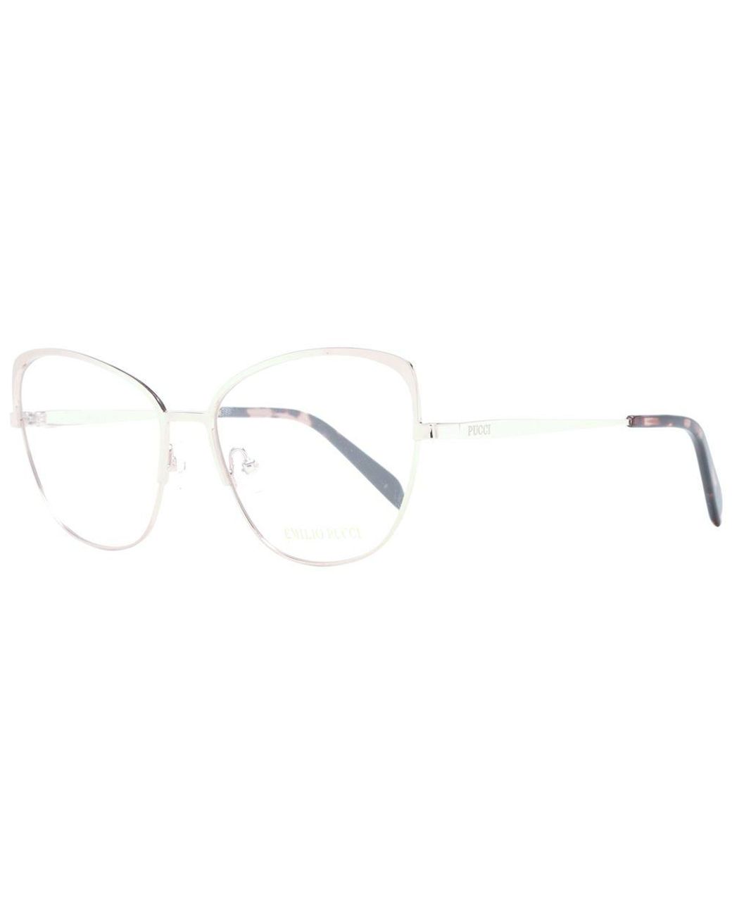 Emilio Pucci Metallic Rose Gold Metal Glasses (frames)