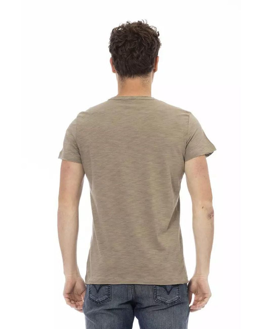 TRUSSARDI ACTION "green Cotton Men T for men