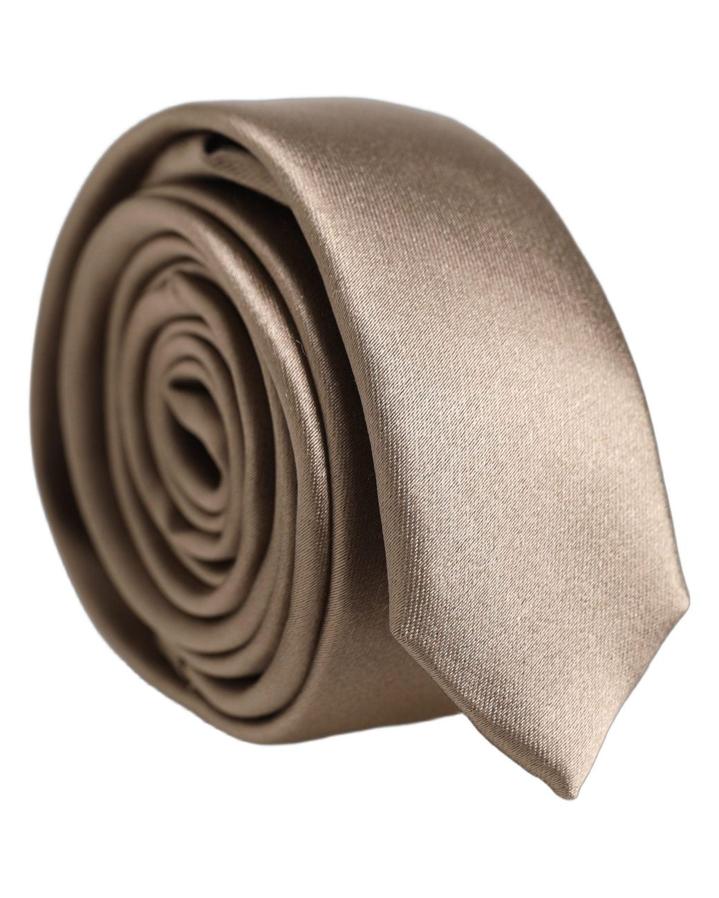 Dolce & Gabbana Natural Satin Silk Adjustable Tied Necktie Tie for men