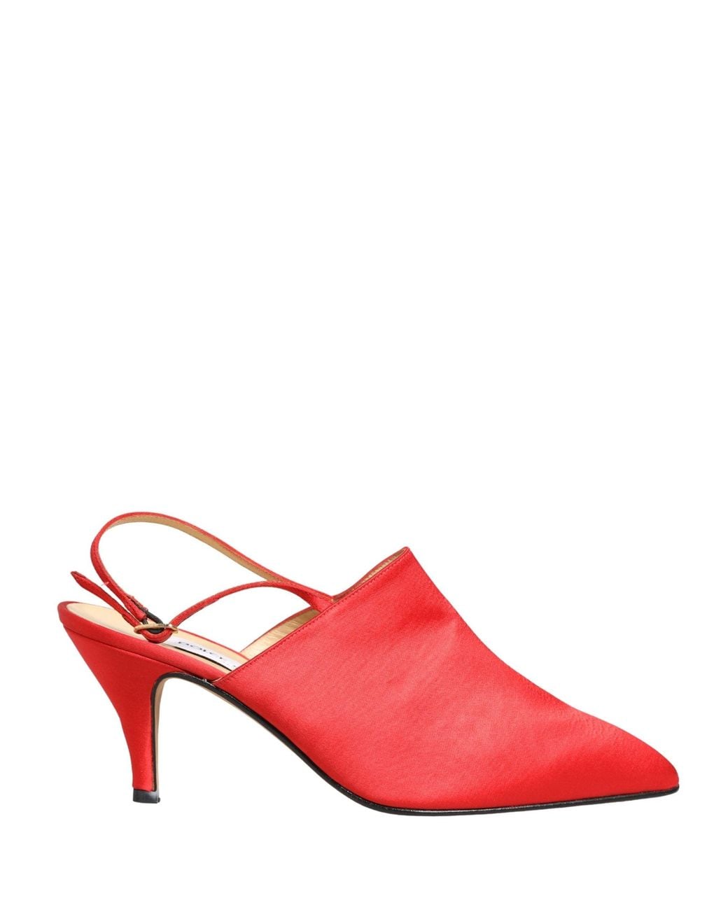 Dolce & Gabbana Pink Red Suede Heel Slingback Shoes