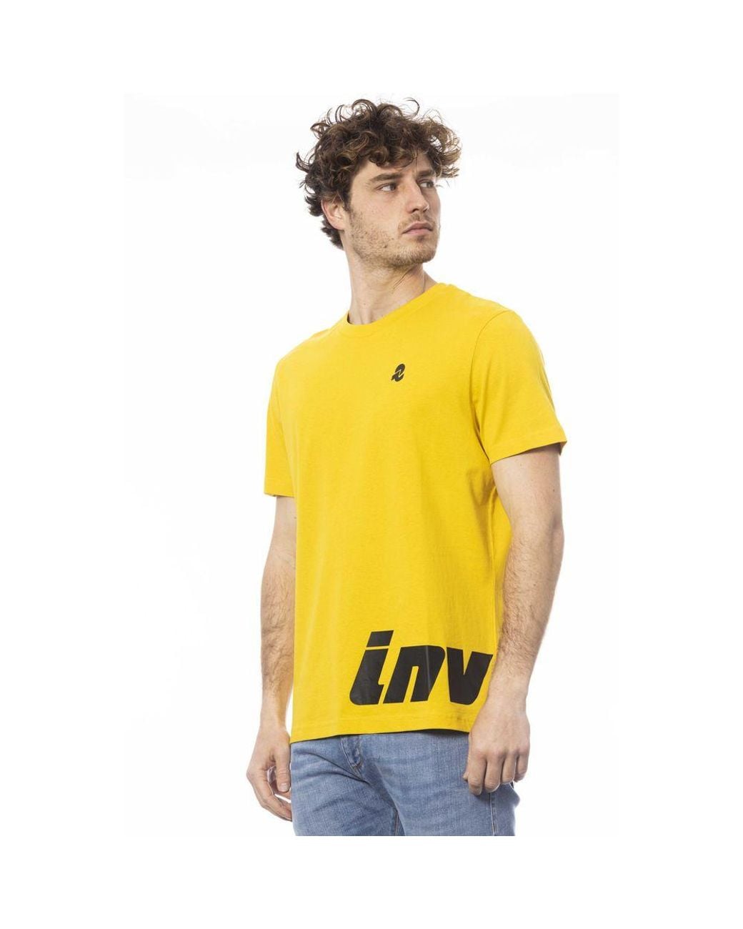 INVICTA WATCH Yellow Cotton T-Shirt for men