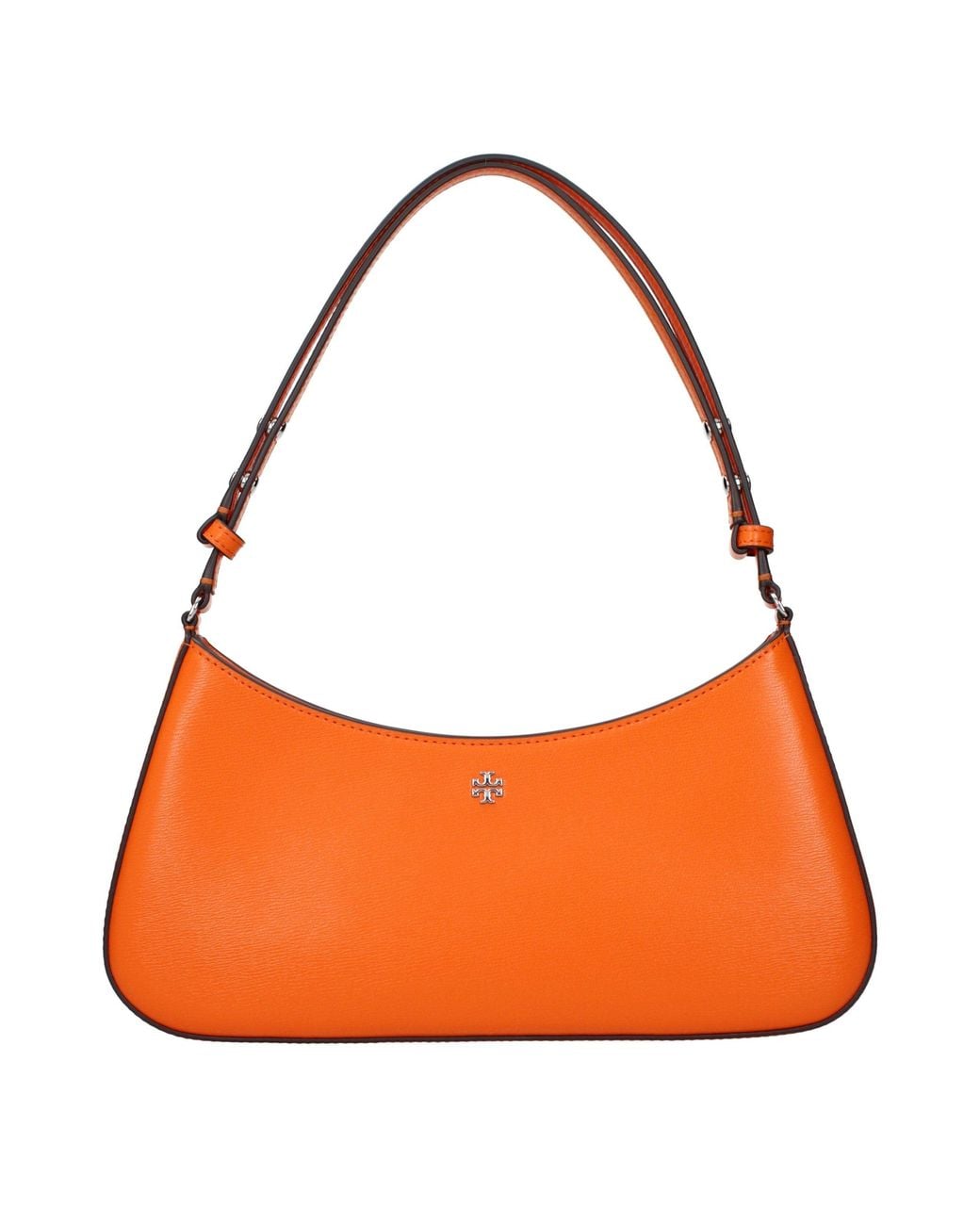 Tory Burch Orange Leather Shoulder Bag