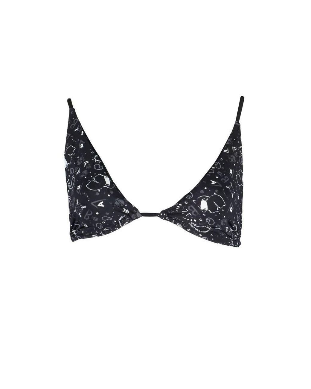 Karl Lagerfeld Black Polyamide Swimsuit