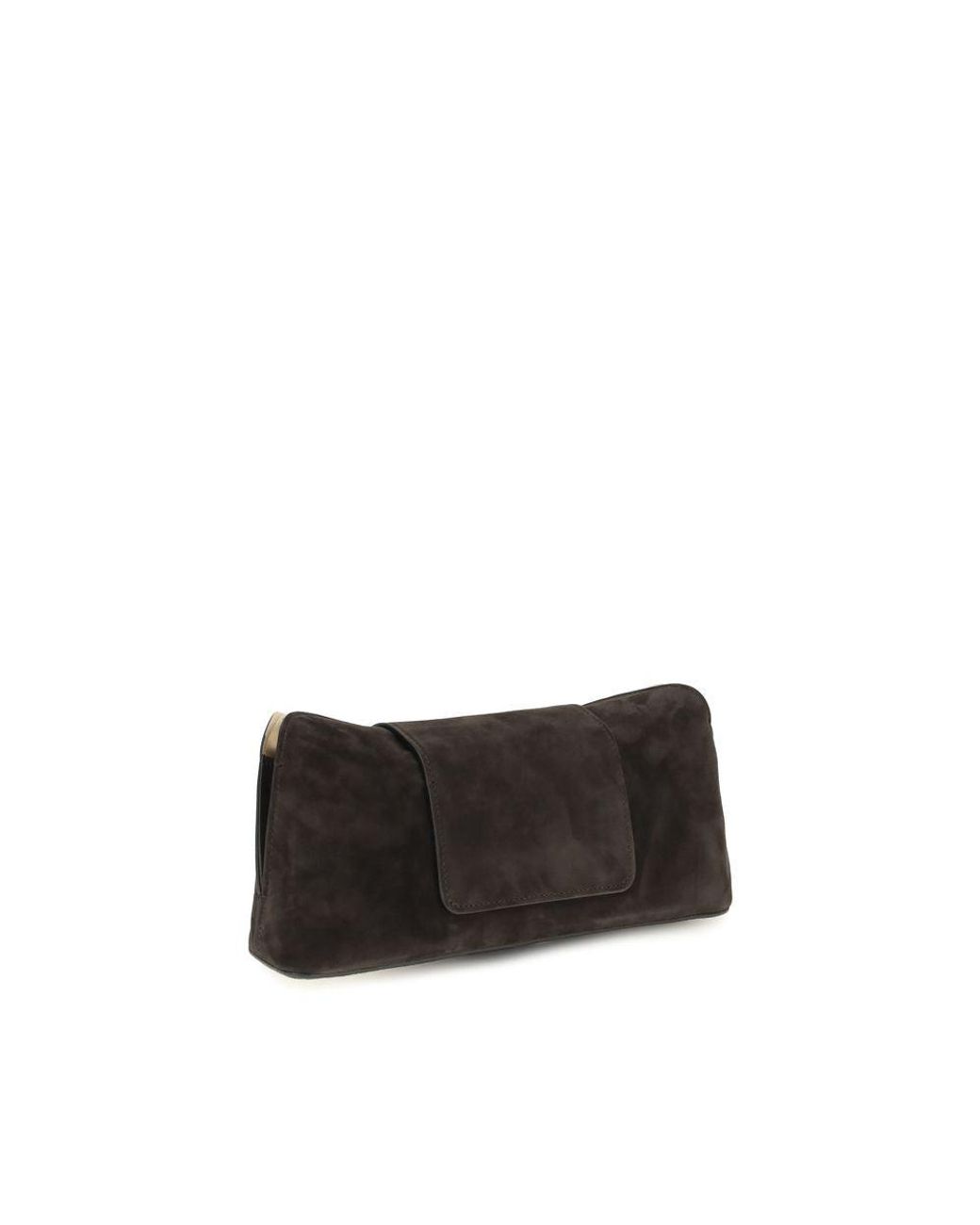 Versace Black Brown Calf Leather Bos Taurus Clutch Bag
