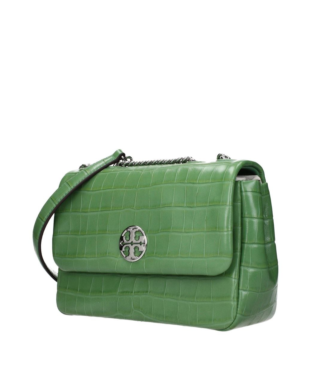 Tory Burch Green Leather Shoulder Bag