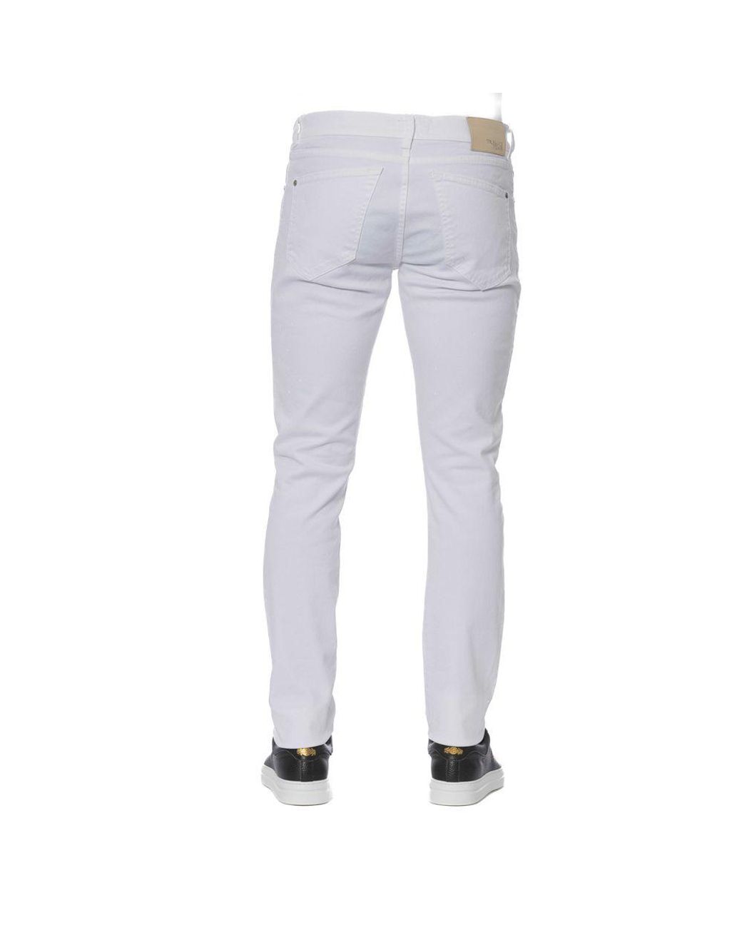 Trussardi Blue Elegant Cotton Blend Jeans for men