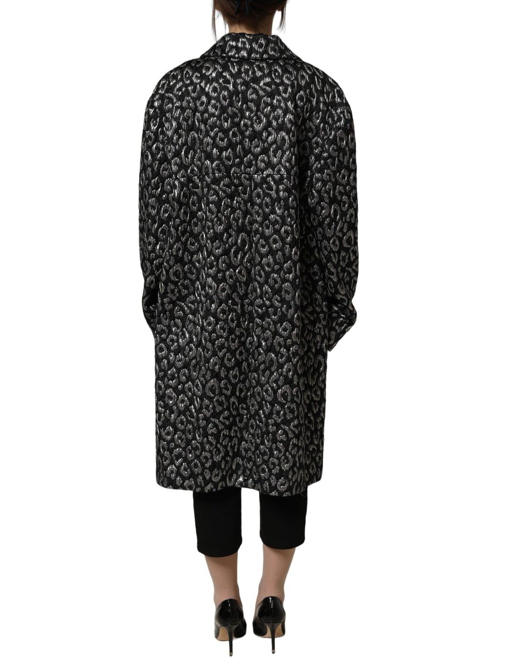 DI STAVNITSER Black Brown Mohair Belted Long Trench Coat Jacket