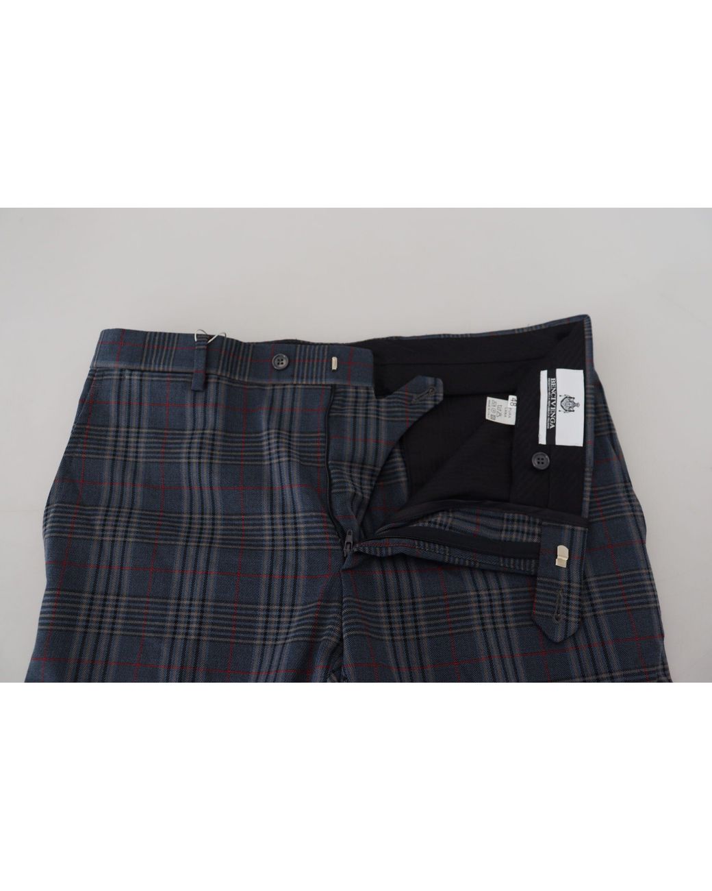 Bencivenga Blue Elegant Pure Wool Trousers for men