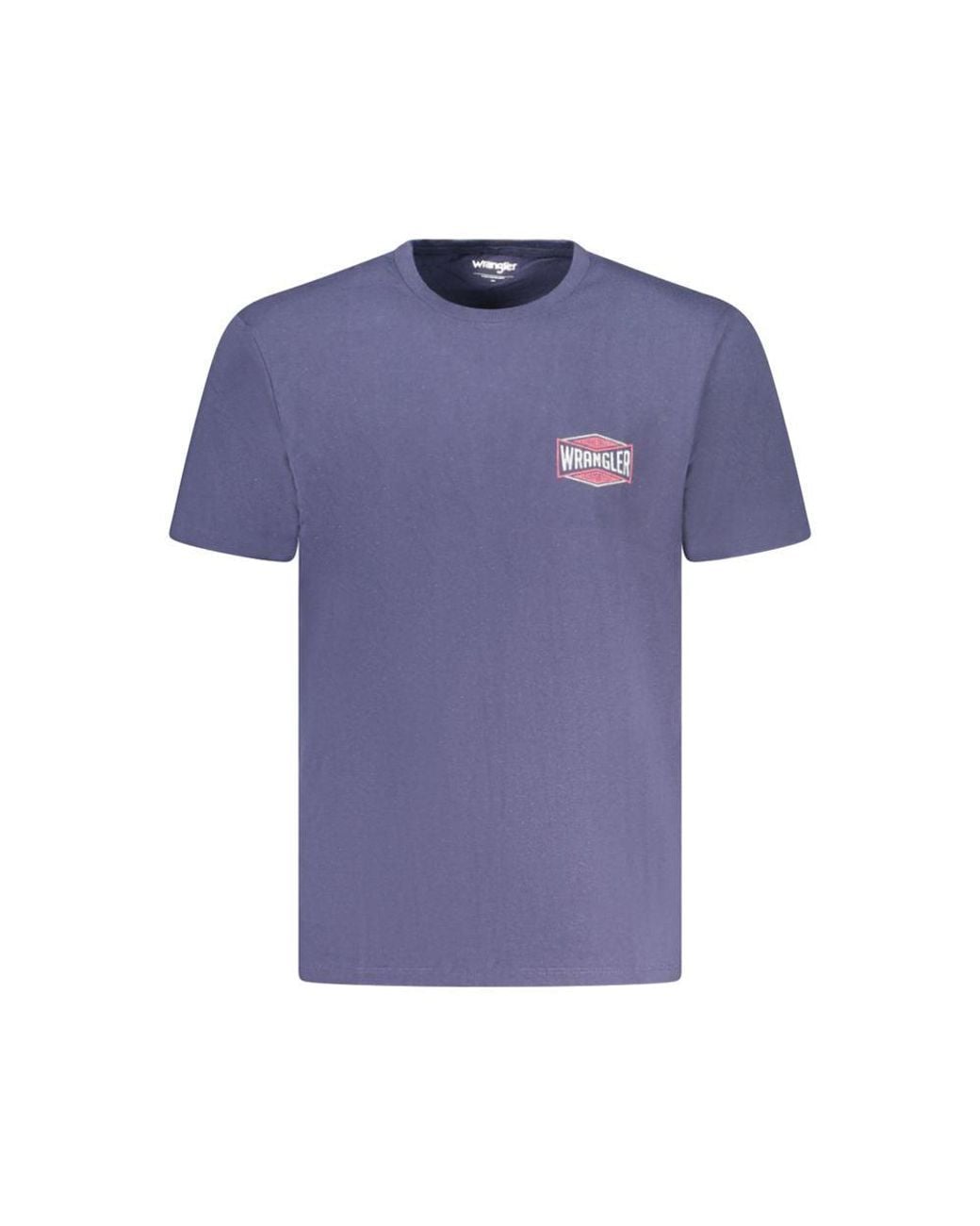Wrangler Blue Cotton T-Shirt for men