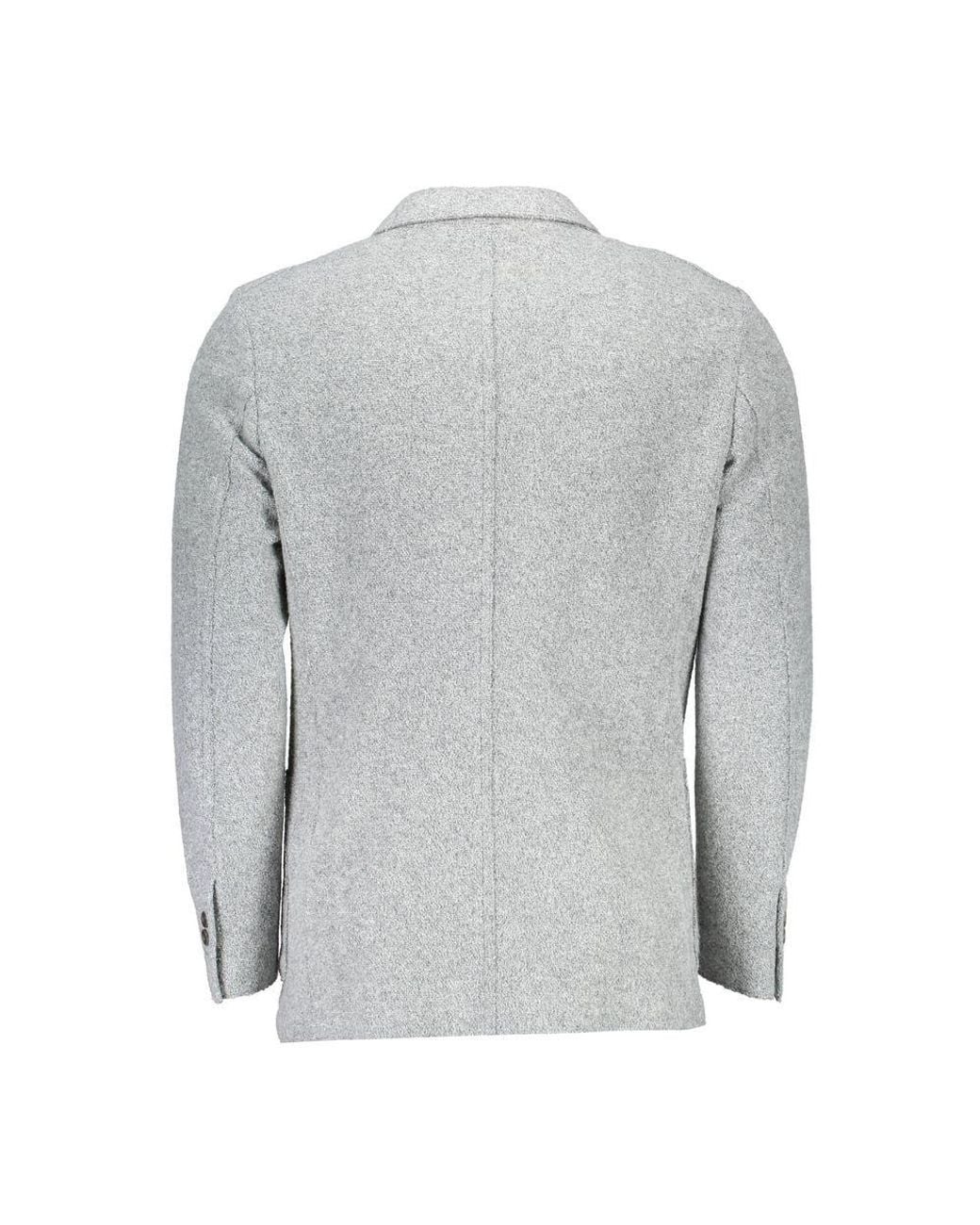 Gant Gray Polyester And Wool Blazer for men