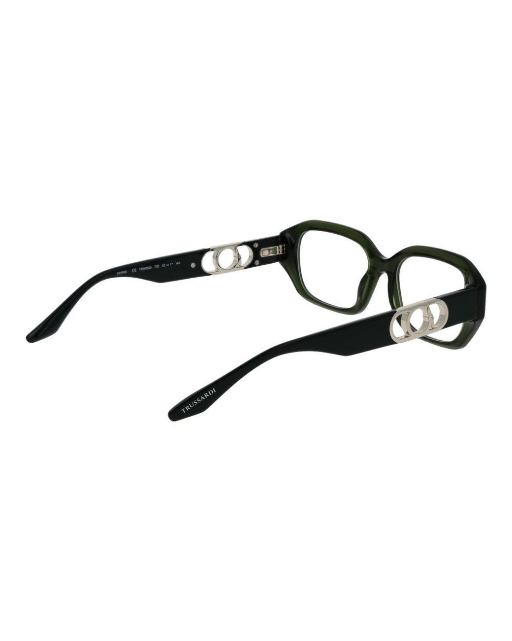 Trussardi Black Bicolor Acetate Glasses (frames)
