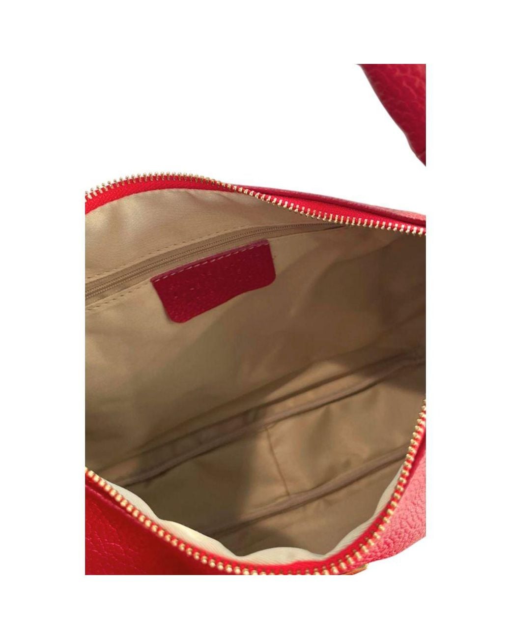 Baldinini Red Leather Shoulder Bag