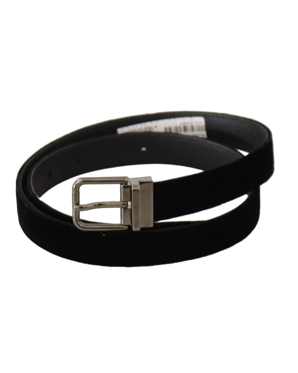 Dolce & Gabbana Black Velvet Belt for men