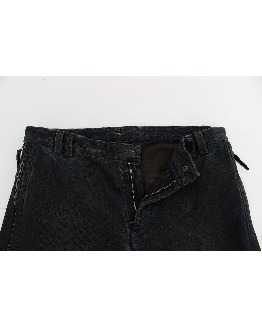 CoSTUME NATIONAL Black Cotton Slim Denim Jeans Blue Sig17918 for men