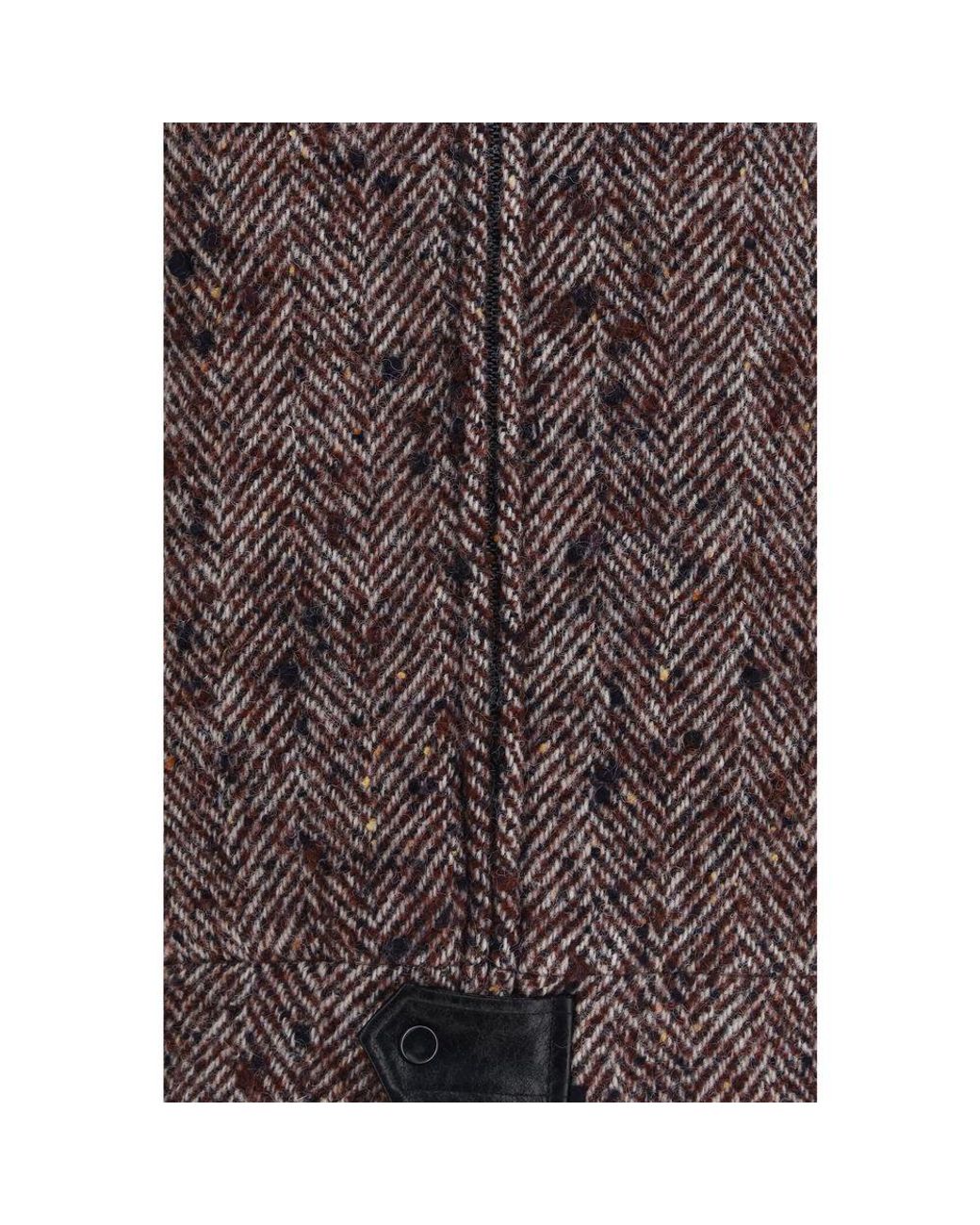 Kristina Ti Brown Wool Oves Aries Full-Length Jacket