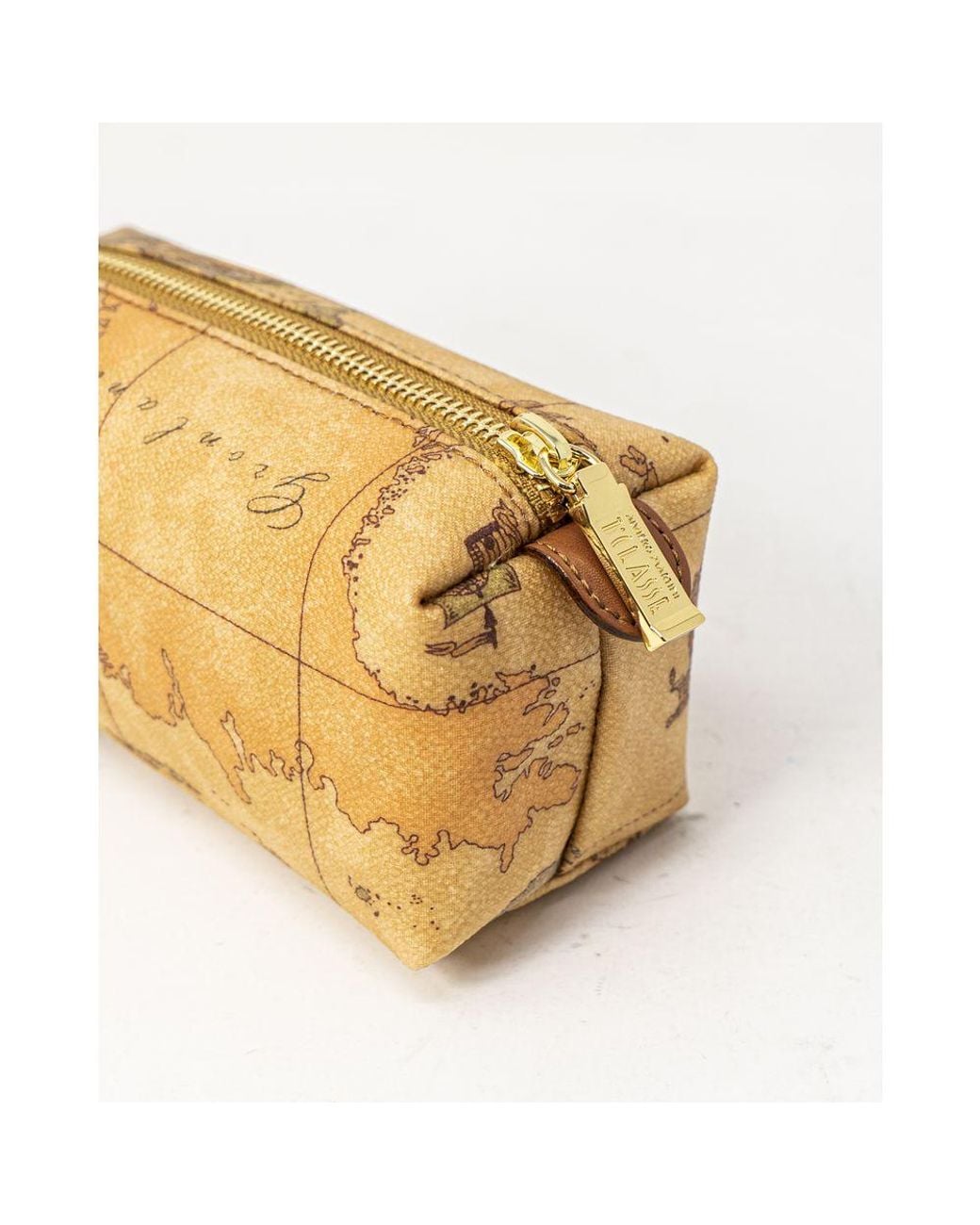 Alviero Martini 1A Classe Metallic Cotton Clutch Bag